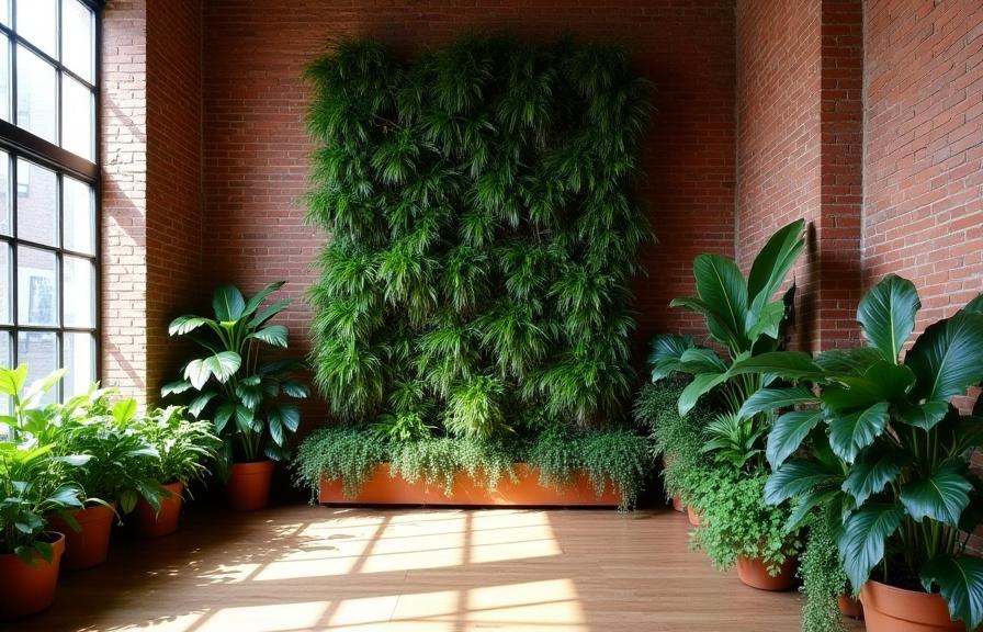 Tribeca Loft Green Wall